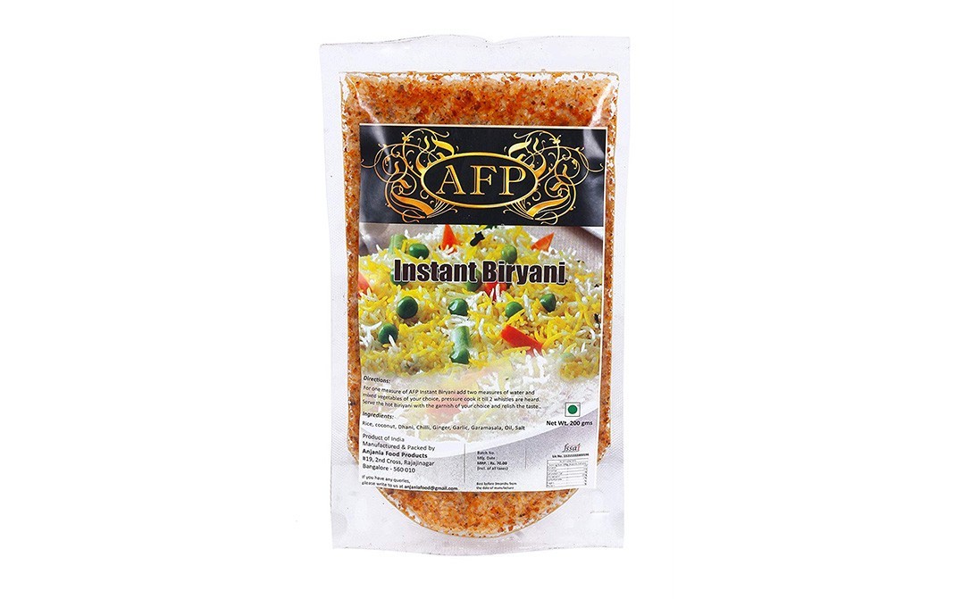 AFP Instant Biryani    Pack  200 grams